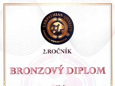 Slivovice - bronrový diplom 2024- CARPATHIAN QUALITY