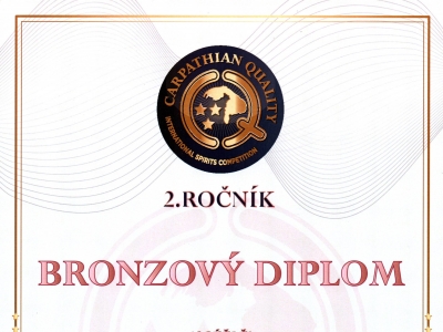 Hruškovice - bronzový diplom 2024- CARPATHIAN QUALITY